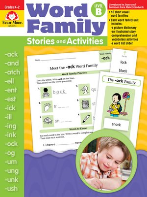 cover image of Word Family Stories and Activities, Grades K-2 (Level B)